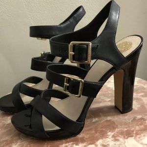Vince Camuto Acie Black Strap Heals 10